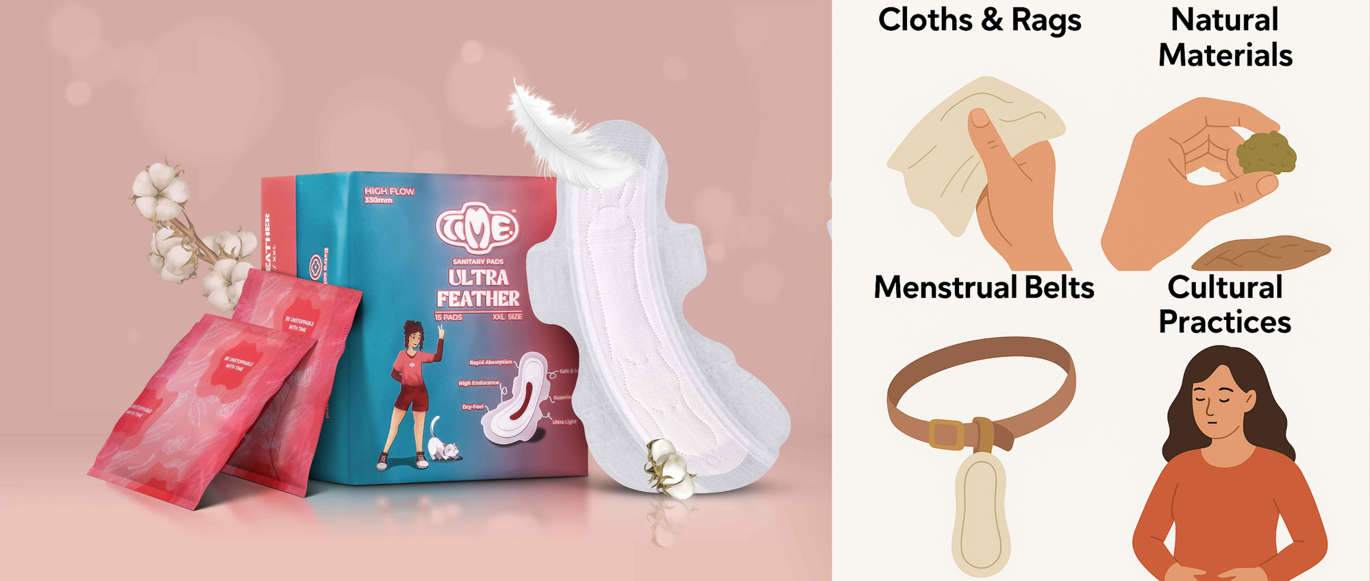 Invention of sanitary pads