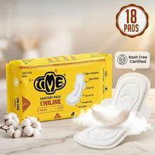 TIME Uniline Rashfree sanitary pads with US cotton contains 18 pads per pack