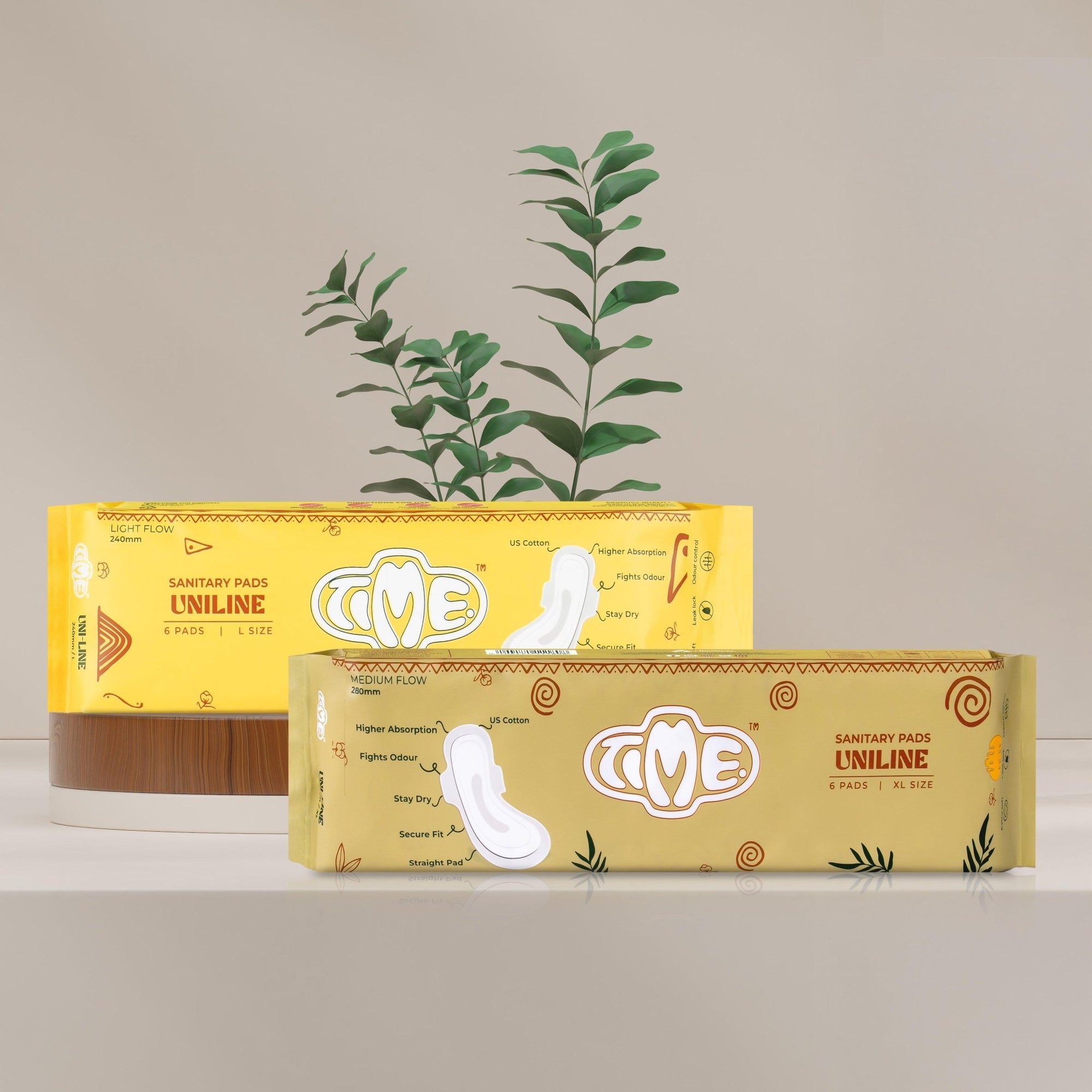 Ultra Safe US Cotton Sanitary Pads - XL - TIMEPADS