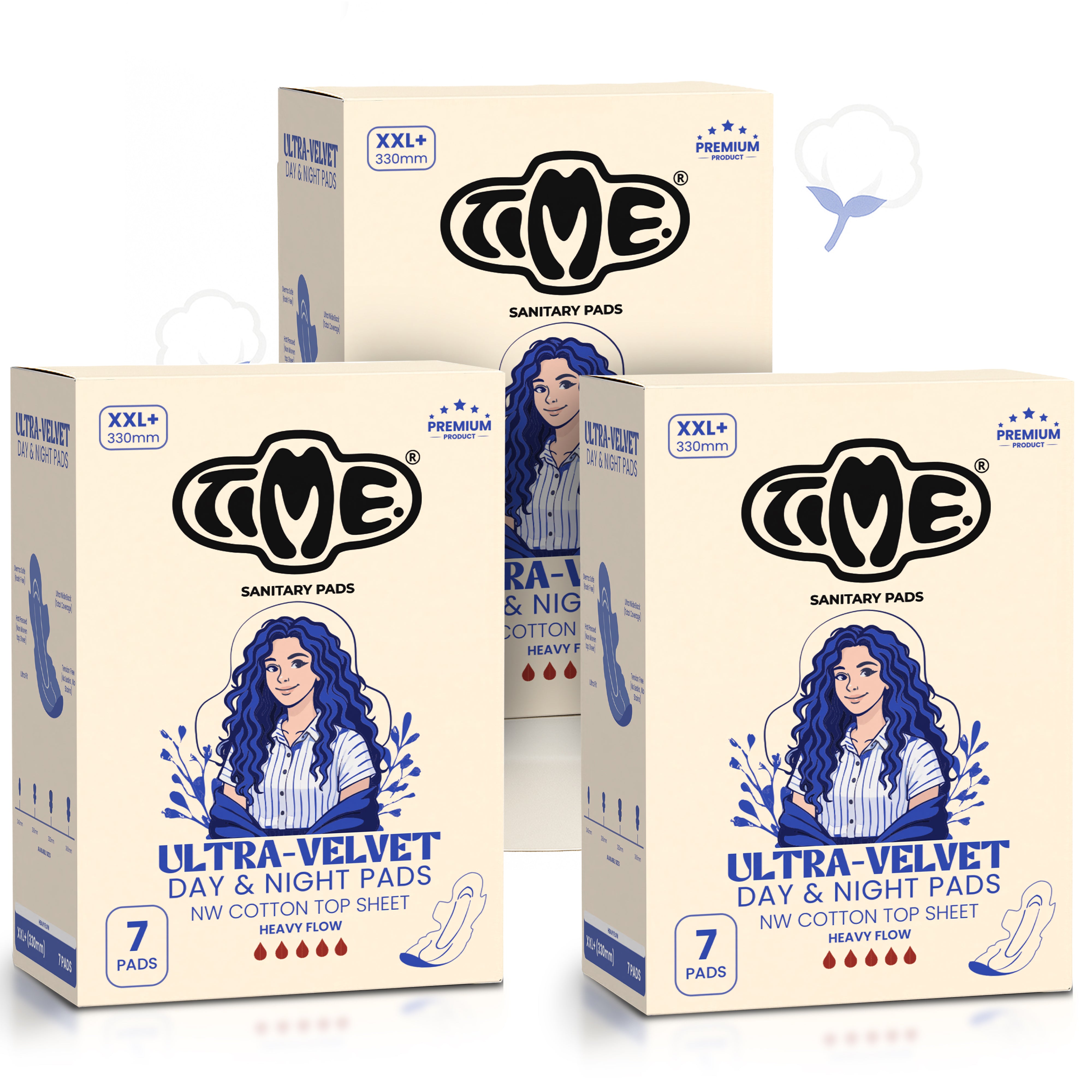 No leak heavy flow soft ultra thin pads XXL+ 21 pads