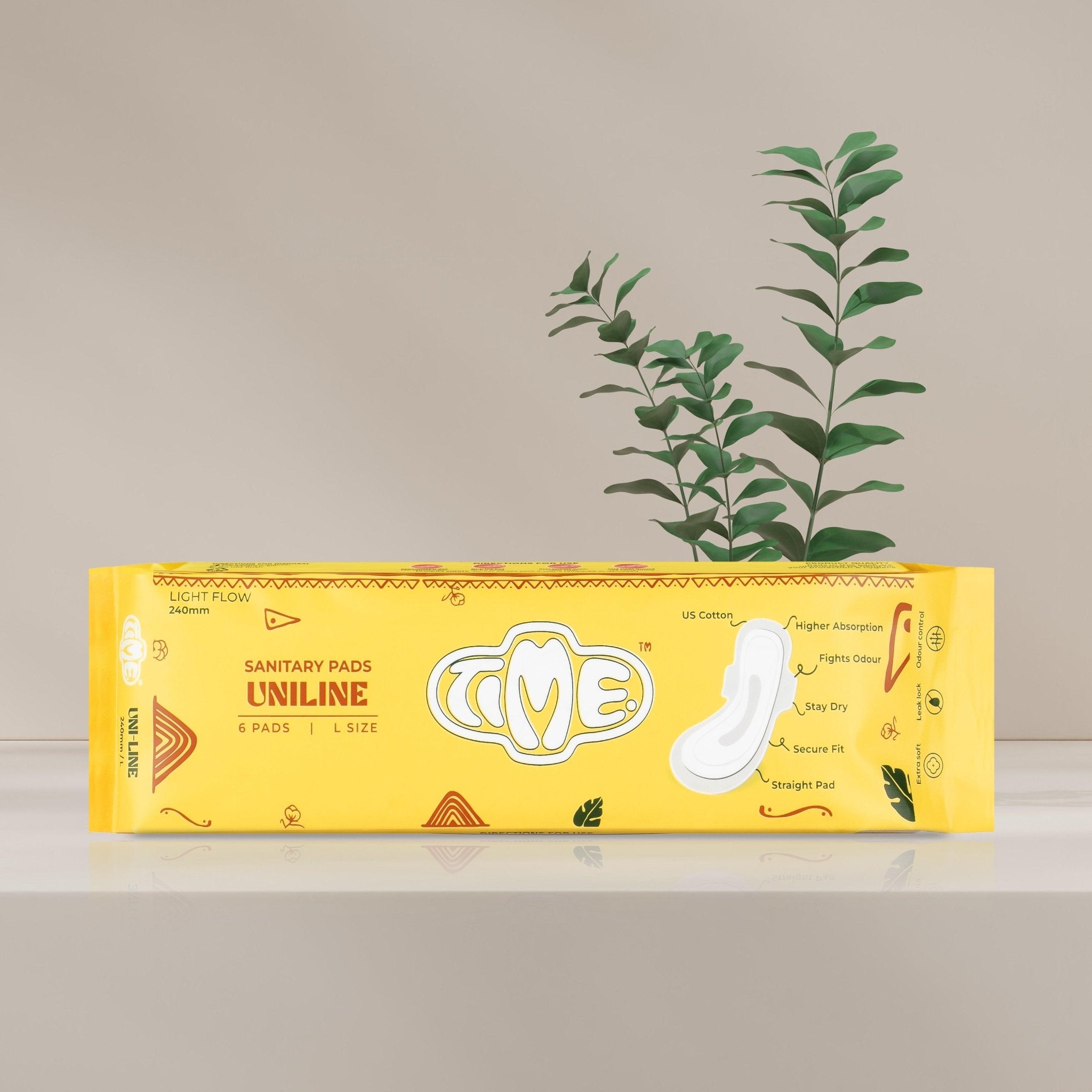 Time - US Cotton Sanitary Pads - L - TIMEPADS