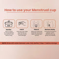 How to Use Time Menstrual Cup – Sterilize Fold Place and Remove Steps with Care Instructions