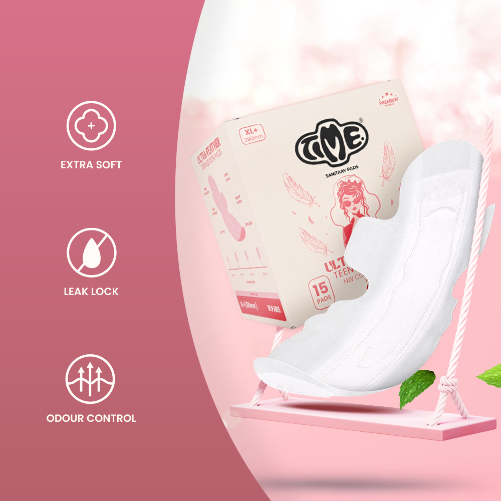 Premium cotton top sheet ultra thin rash free pads XL 7 pads × 3 (B2G1 Pack)