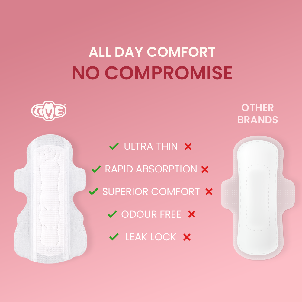 Ultra soft cotton top cover pads for women XL 15 Pads × 2 (B1G1 Pack).