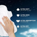 Ultra soft comfort leak protection heavy flow night pads XXL+ 7 pads