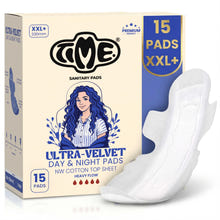 Time Ultra-Velvet XXL+ 330mm Premium Sanitary Pads Pack of 15 for Heavy Flow Day and Night