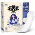 Time Ultra-Velvet XXL+ 330mm Premium Sanitary Pads Pack of 15 for Heavy Flow Day and Night