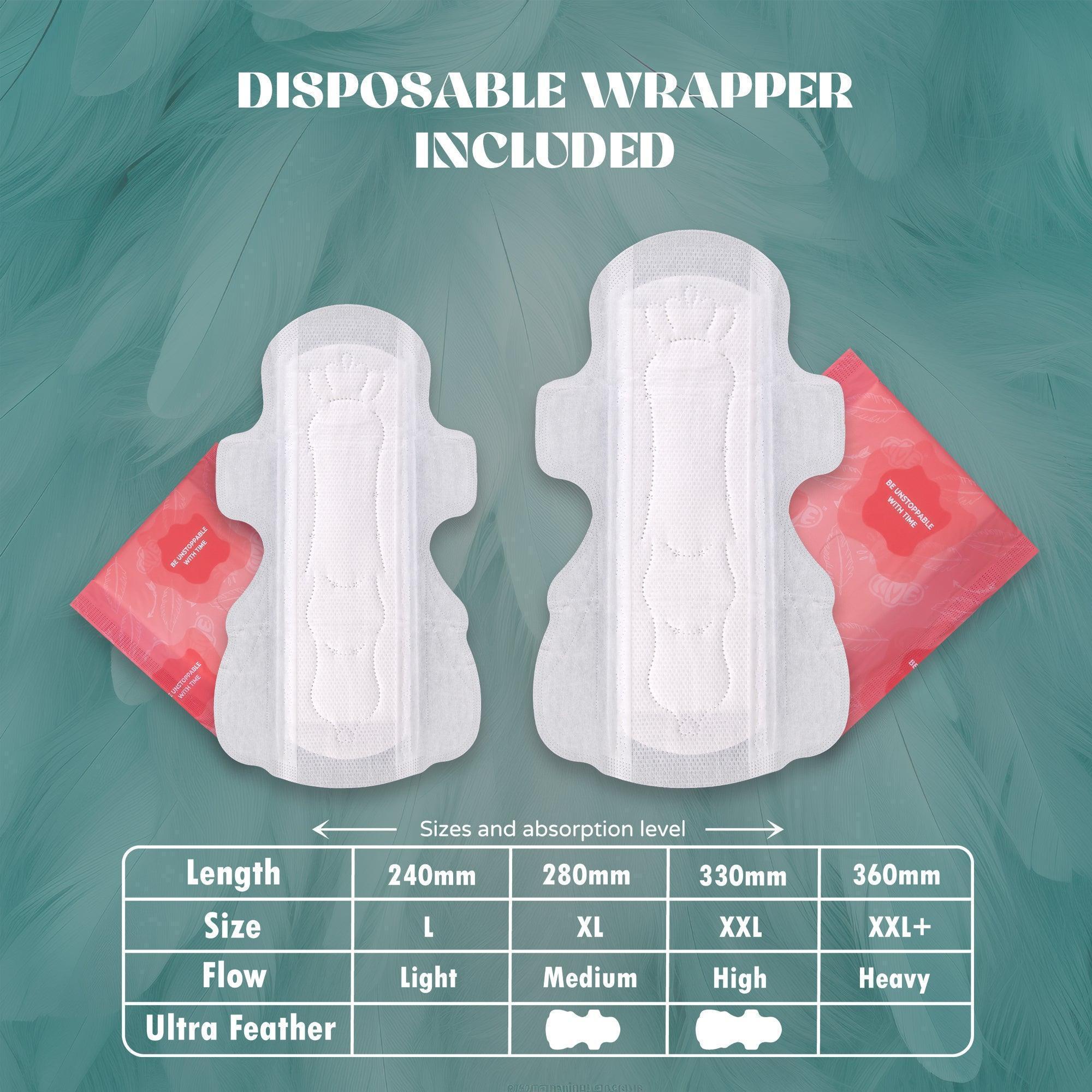 Gift Super Soft Sanitary Pads - XL - TIMEPADS