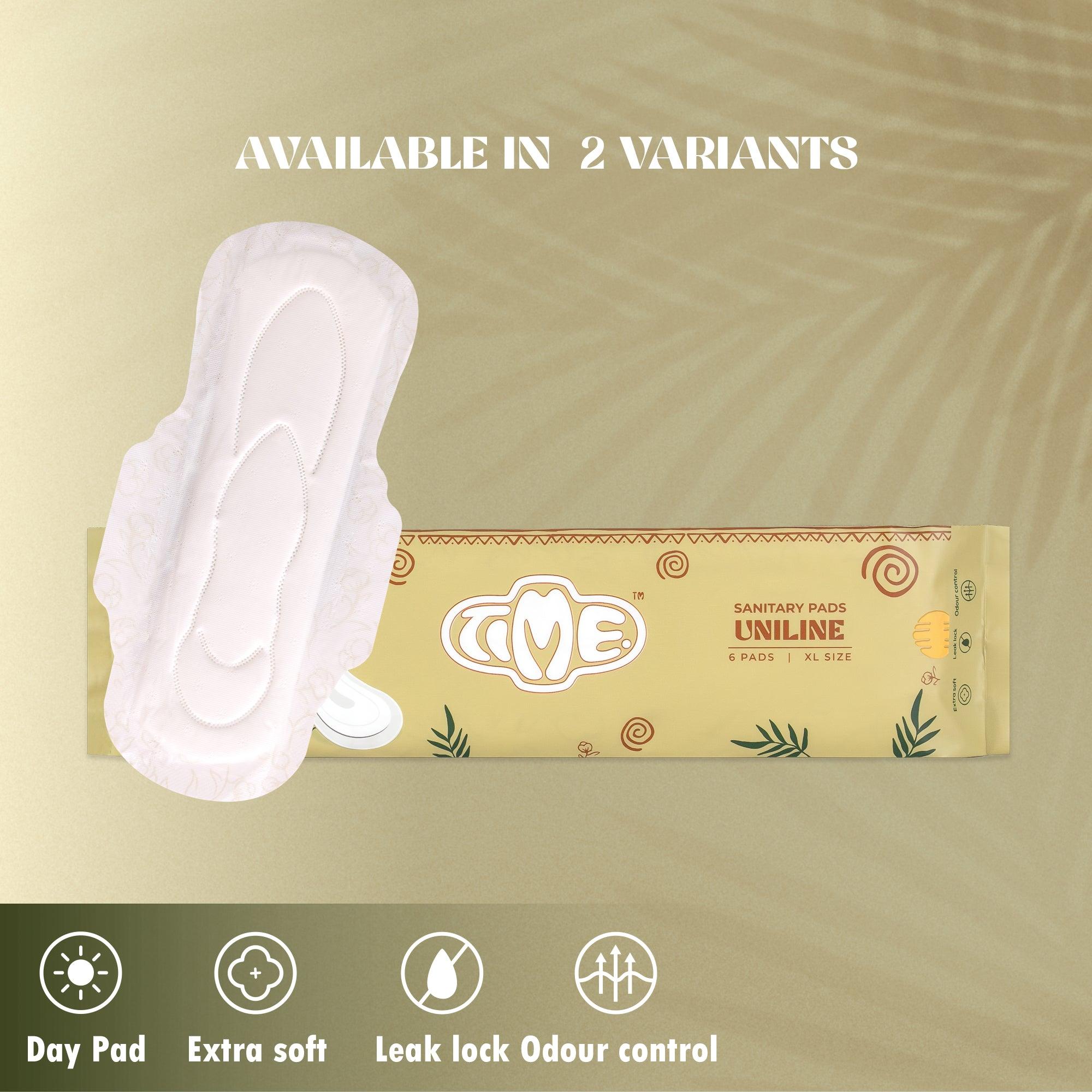 Ultra Safe US Cotton Sanitary Pads - XL - TIMEPADS