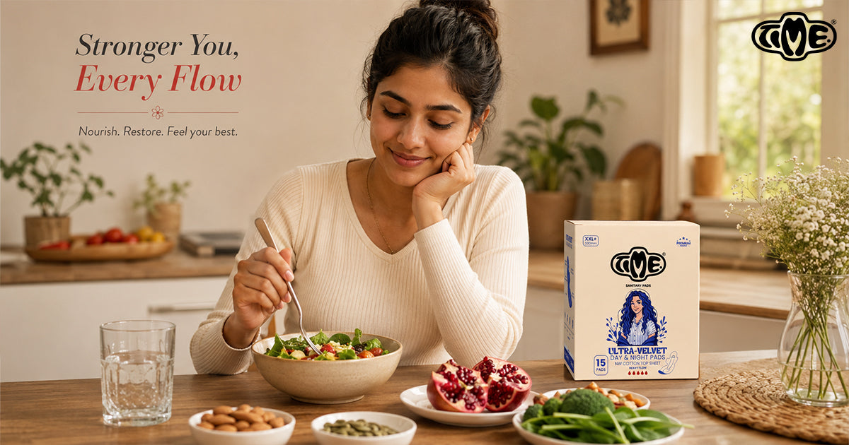 A women is eating a healthy foods according to TIME guide