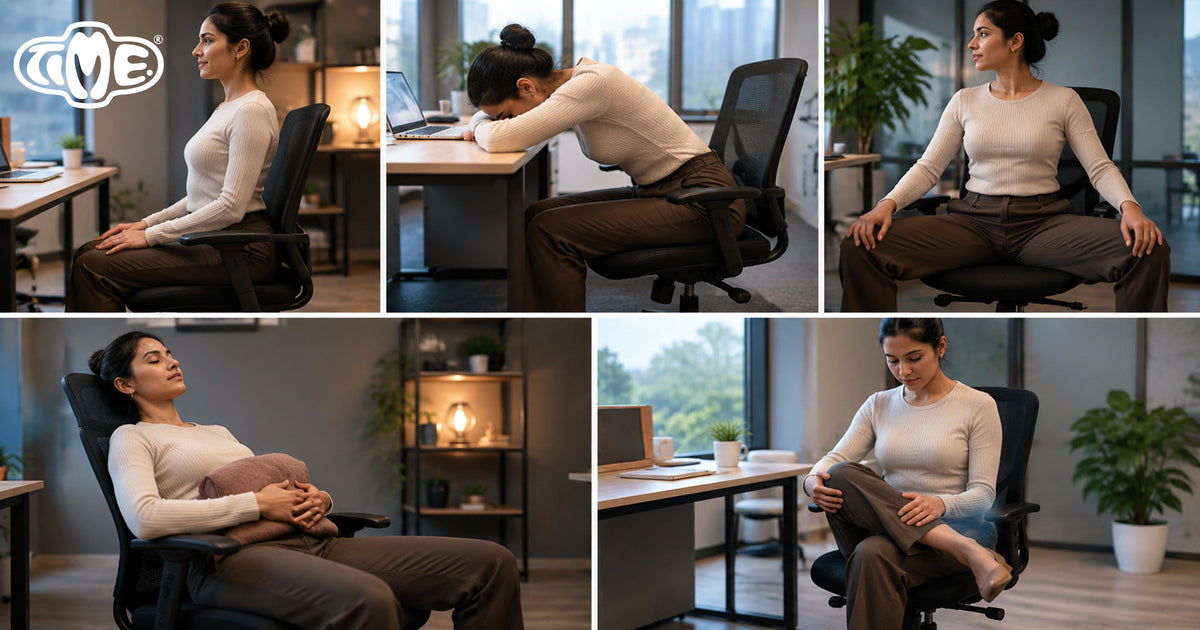 5 sitting position that will make your cramps better