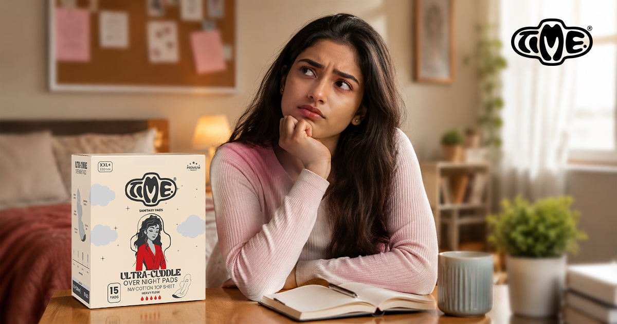  Stop Setting Midnight Alarms for Your Period | Best Overnight Sanitary Pads | TIMEPADS 