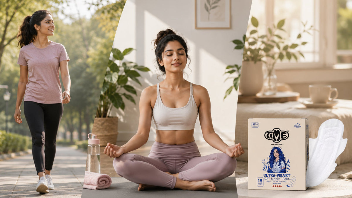 Working out on period days with time sanitary pads