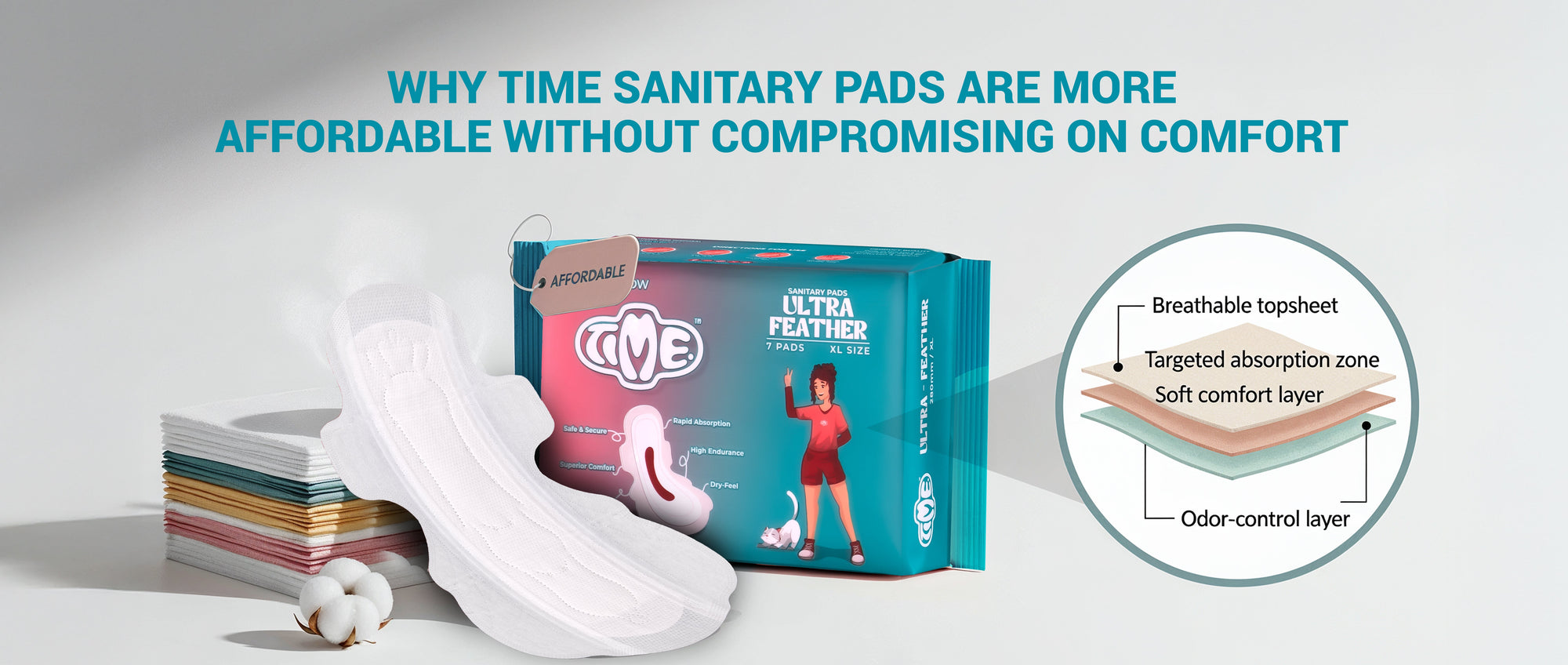 Why Time Sanitary Pads Are More Affordable Without Compromising on Comfort