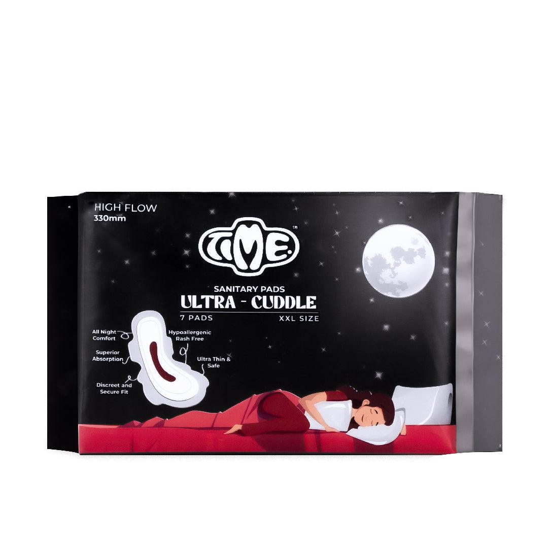 Ultra Velvet XL 15 & Ultra Cuddle XXL 7 (1 pack each) Sanitary Pads - Timepads.in