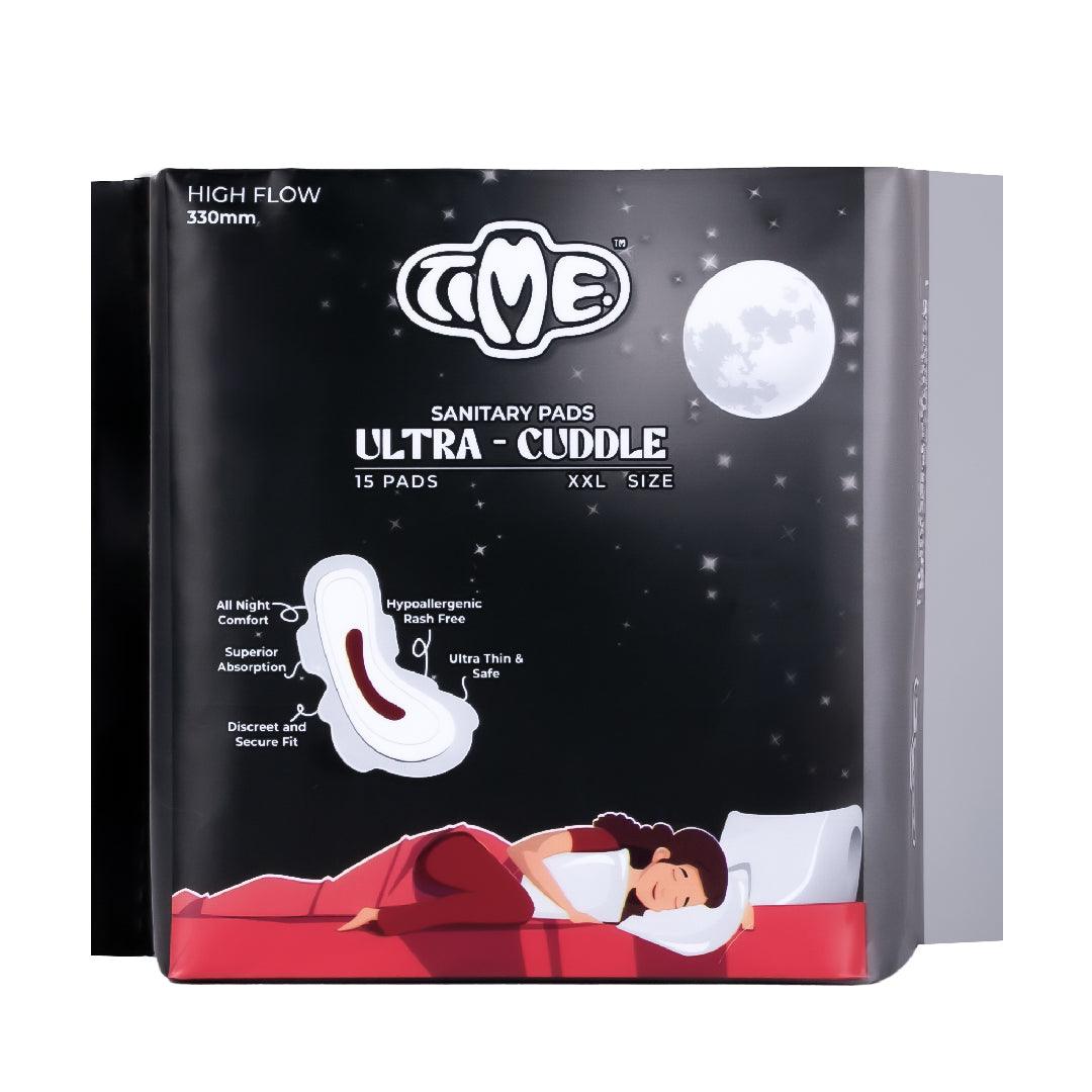 Ultra Velvet XXL 15 (2 packs) & Ultra Cuddle XXL 15 (1 pack) Sanitary Pads - Timepads.in