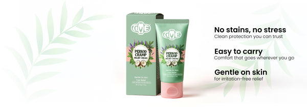 Period Cramps Relief Cream for Menstrual Cramps – Natural Ayurvedic Formula