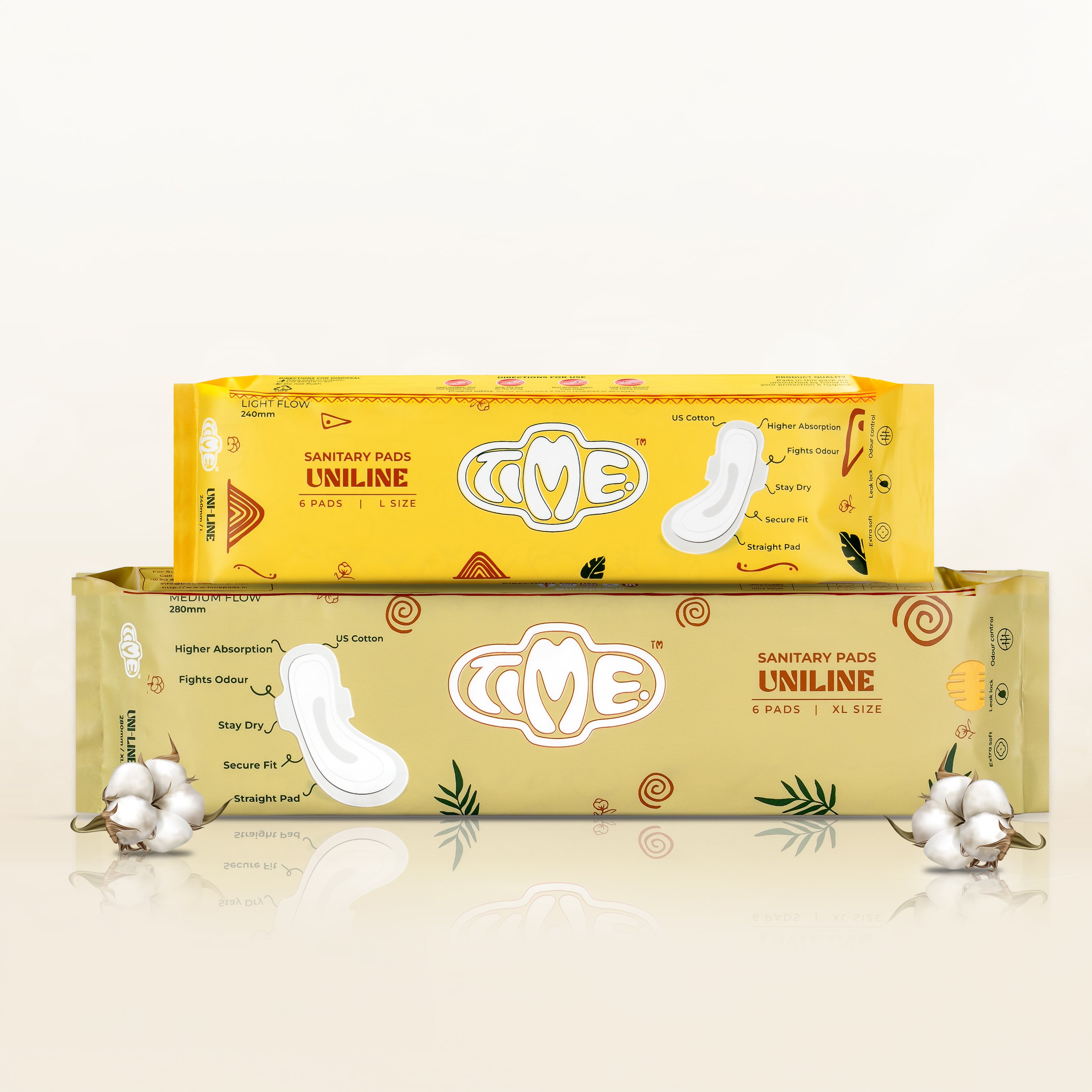 Ultra Safe US Cotton Sanitary Pads - XL