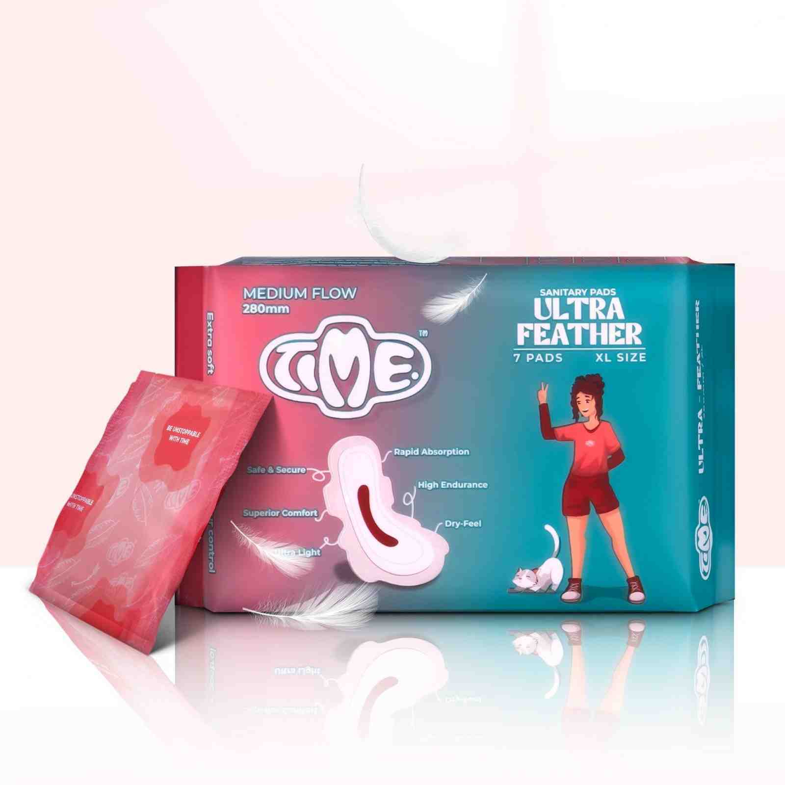 Super Soft Sanitary Pads - XL