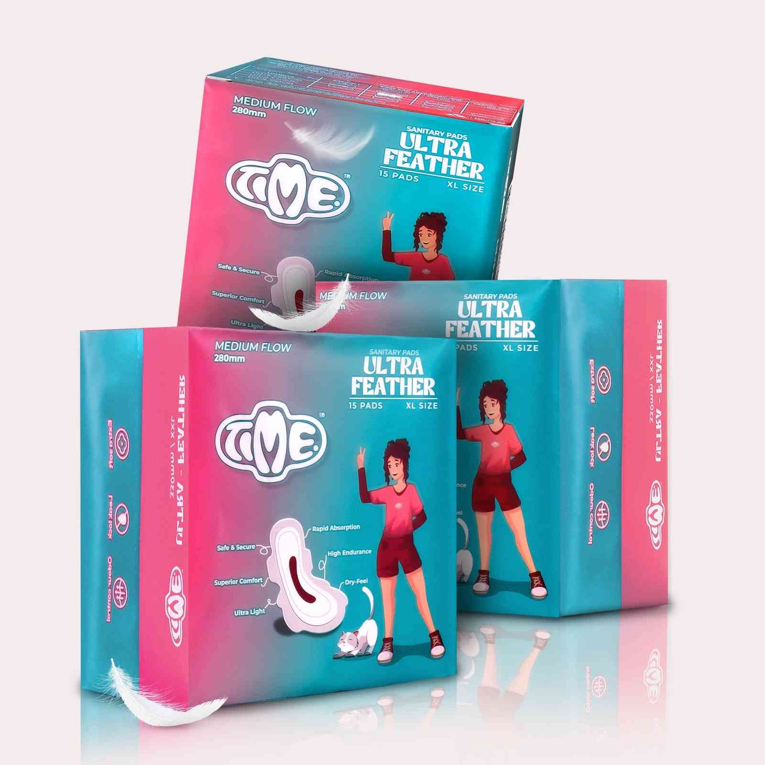 Best menstrual pads for heavy flow XL pack of 15 (3 packs)