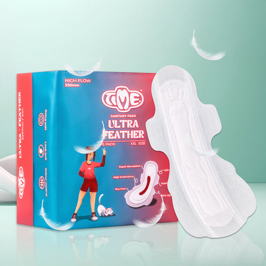 TIME Ultra Feather Medium Flow Day Sanitary Pads | 7 Pads