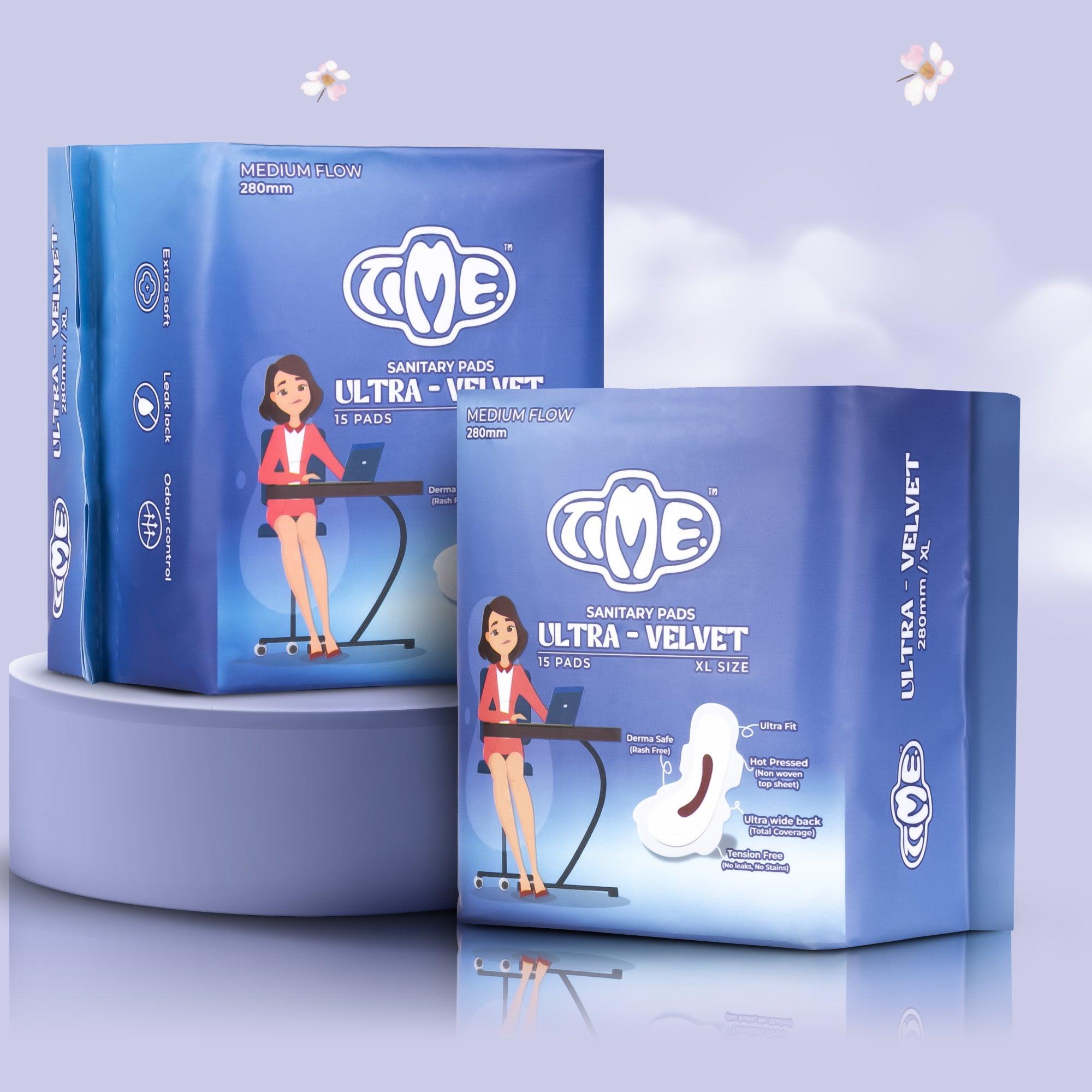 Soft, highly absorbent pads providing reliable comfort and protection for medium flow days.