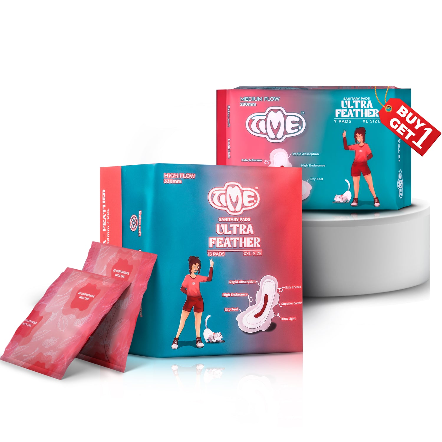 Ultra feather pads of 15 and get 7 pads  free