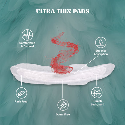 Time Ultra Feather XL + Ultra Cuddle XXL Sanitary Pads (pack of 3) |  Teen Pads | Over Night Comfort | Rash Free