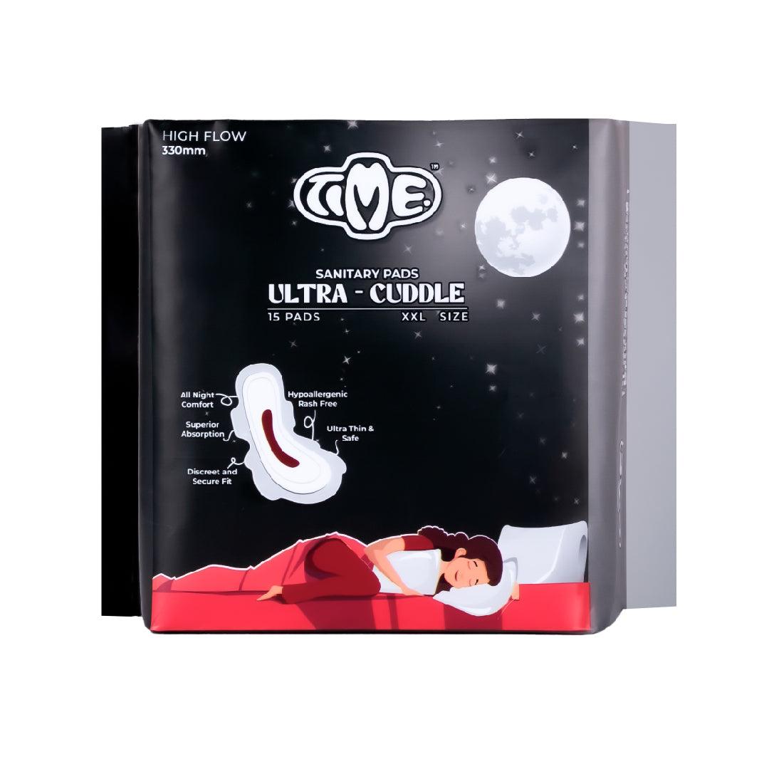 Ultra Feather XL 15 (1 pack) & Ultra Cuddle XXL 15 (2 packs) Sanitary Pads - Timepads.in