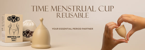 TIME Ultra-Safe Menstrual Cup | Medical Grade Silicone | 12 Hours Leak-Proof Protection | Rash-Free