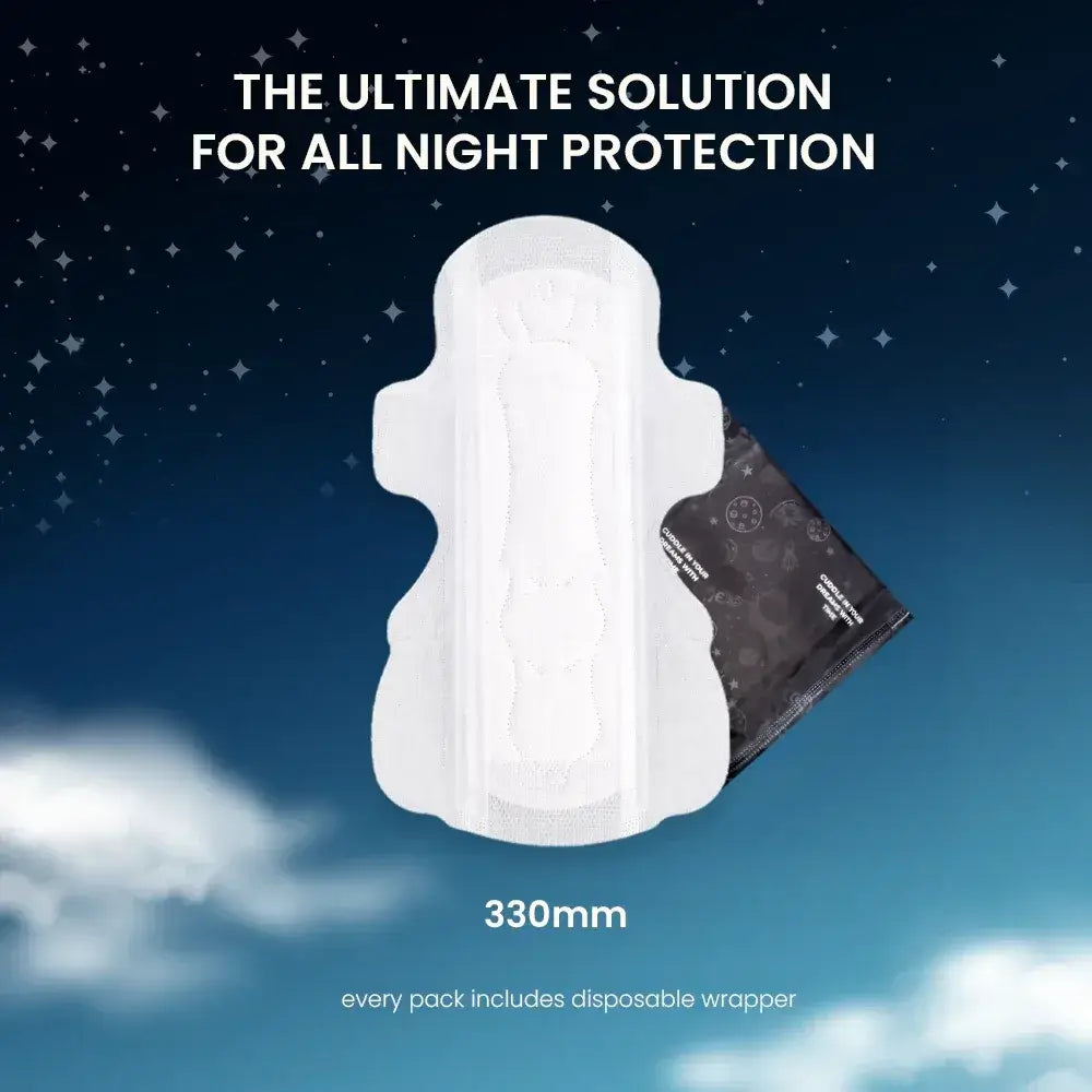 Ultra soft comfort leak protection heavy flow night pads XXL+ 7 pads