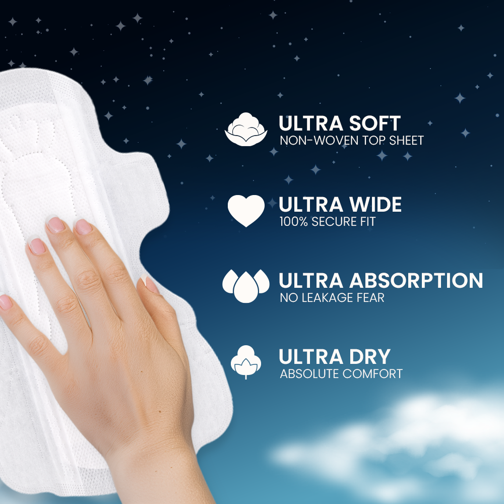 Extra wide soft comfort full night pads XXL 7 pads × 3 (B2G1 Pack)