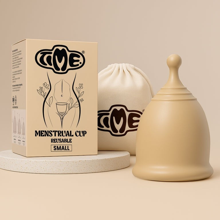 TIME Ultra-Safe Menstrual Cup | Medical Grade Silicone | 12 Hours Leak-Proof Protection | Rash-Free