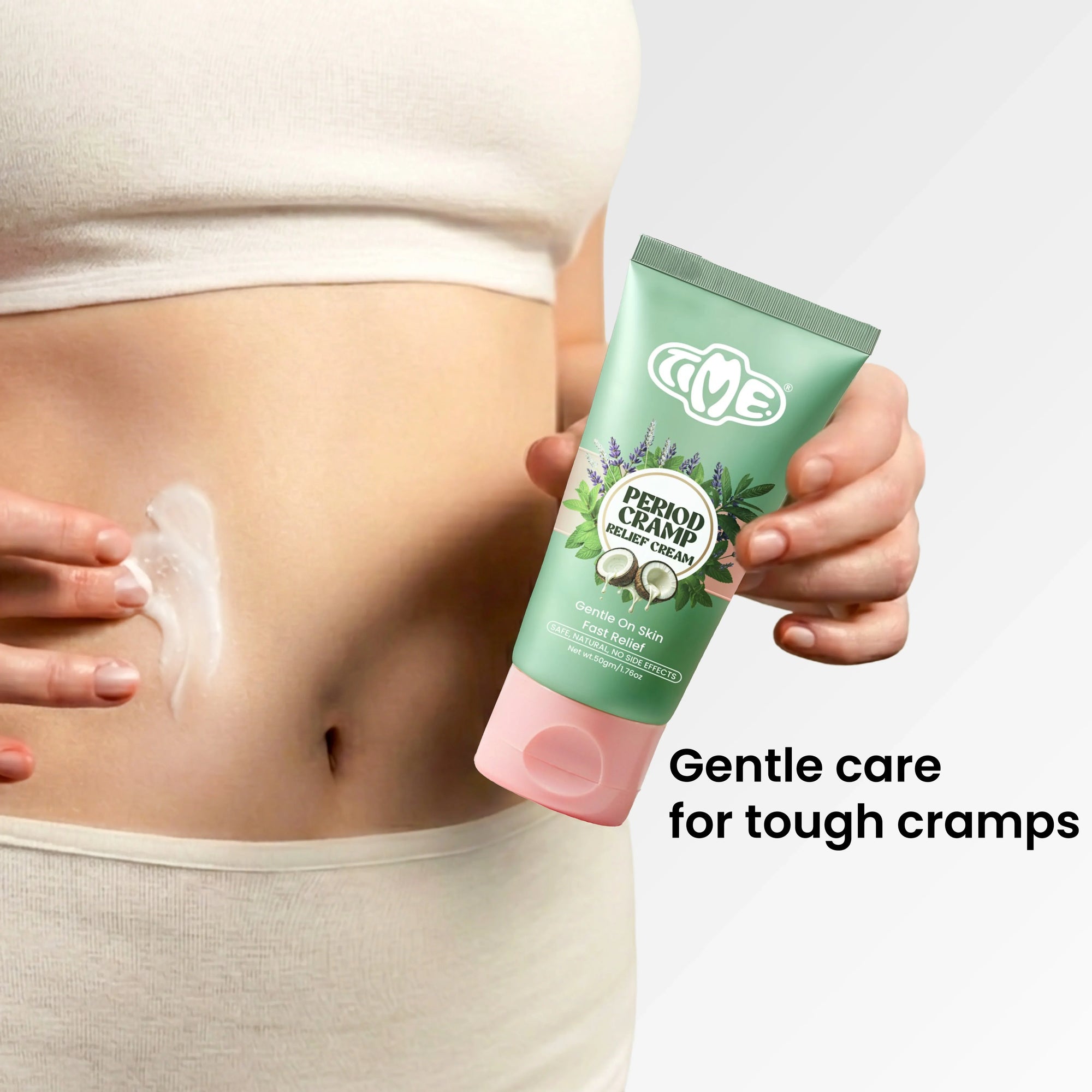 Period Pain Relief Cream for Menstrual Cramps – Natural Ayurvedic Formula - TIMEPADS