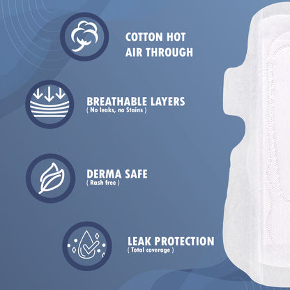 Time Ultra Velvet Derma Safe with Superior Absorption Secure Fit Leak Proof Day/Night Sanitary Pads