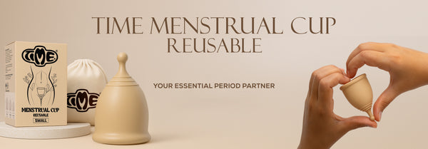 TIME Reusable Menstrual Cup banner your essential period partner
