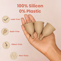 Time Menstrual Cup 100% Medical Grade Silicone Zero Plastic – Leak-Free Rash-Free Odour-Free and Non-Itchy