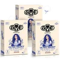 Time Ultra-Velvet XXL+ 330mm Heavy Flow Sanitary Pads Pack of 3 Boxes with 7 Pads Each