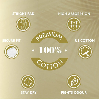 Premium fluffy US cotton netted top sheet straight pads – 6 pads × 8 packs (48 pads) - TIMEPADS