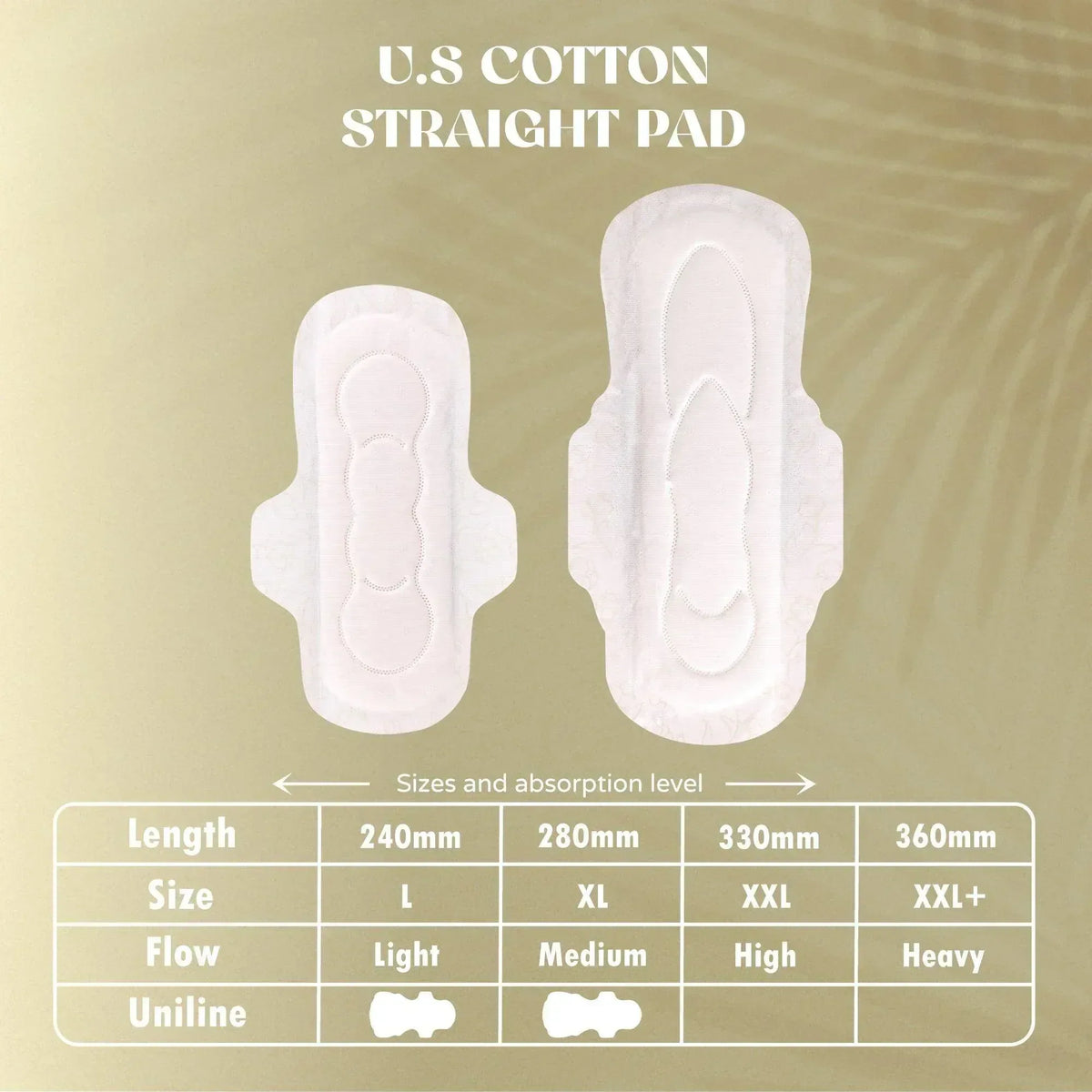 Premium fluffy US cotton netted top sheet straight pads – 6 pads × 8 packs (48 pads) - TIMEPADS