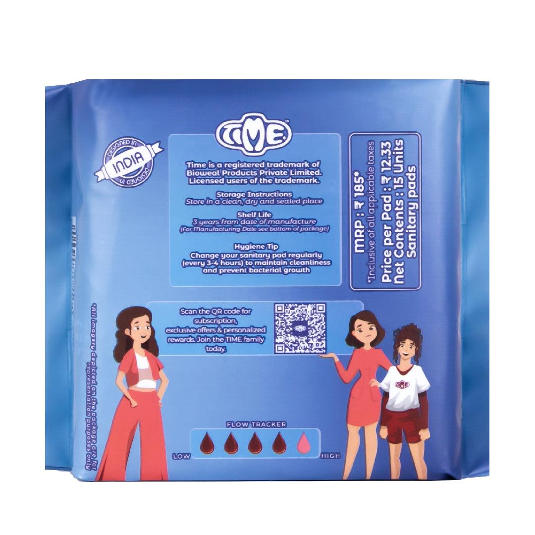 Ultra Velvet XL 15 (1 pack) & Ultra Cuddle XXL 7 (2 packs) Sanitary Pads - Timepads.in