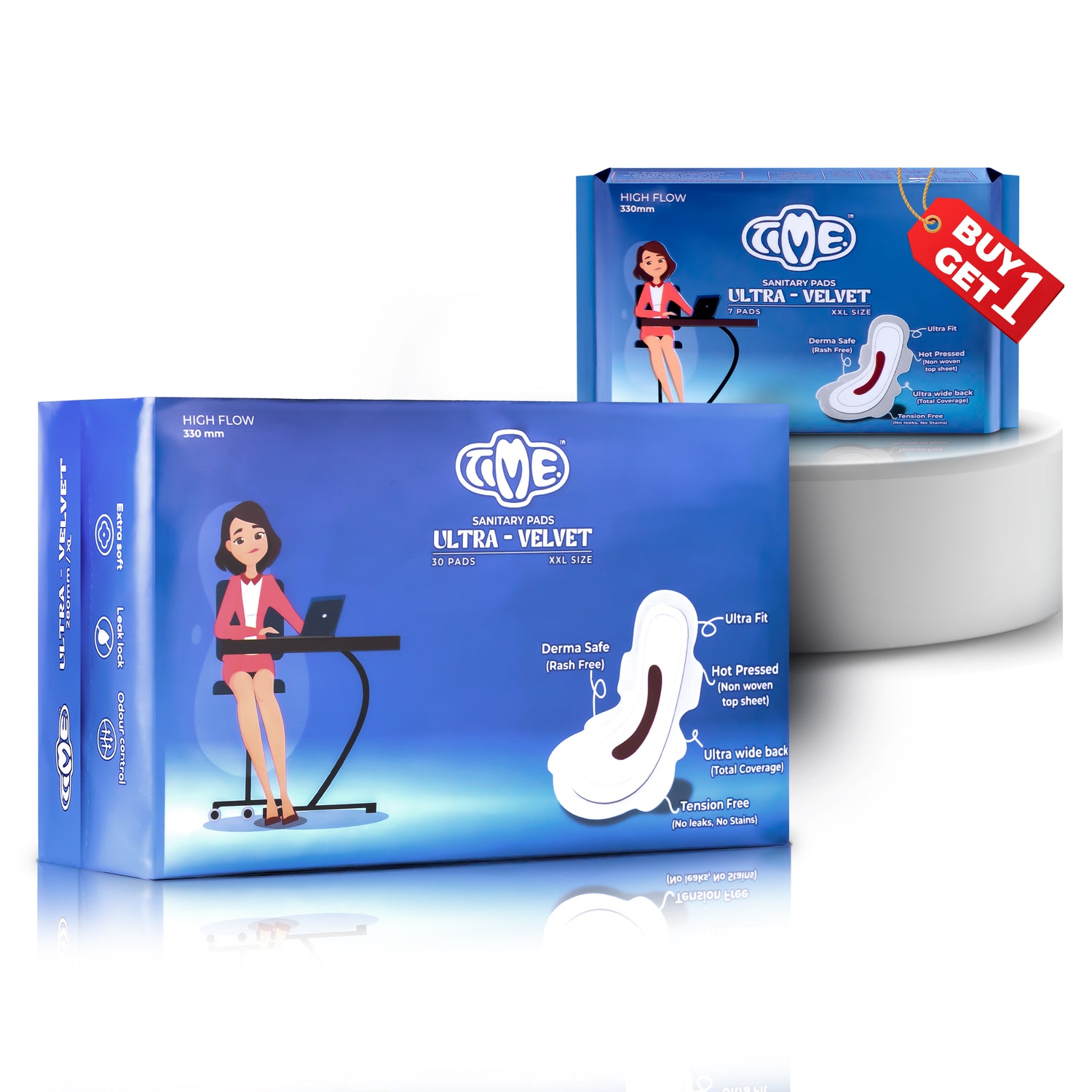 Ultra velvet sanitary pads of 30 and get 7 pads  free