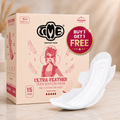 Buy 1 Get 1 FREE – Ultra Soft Cotton Sanitary Pads XL+ | 15 Pads + 15 Pads